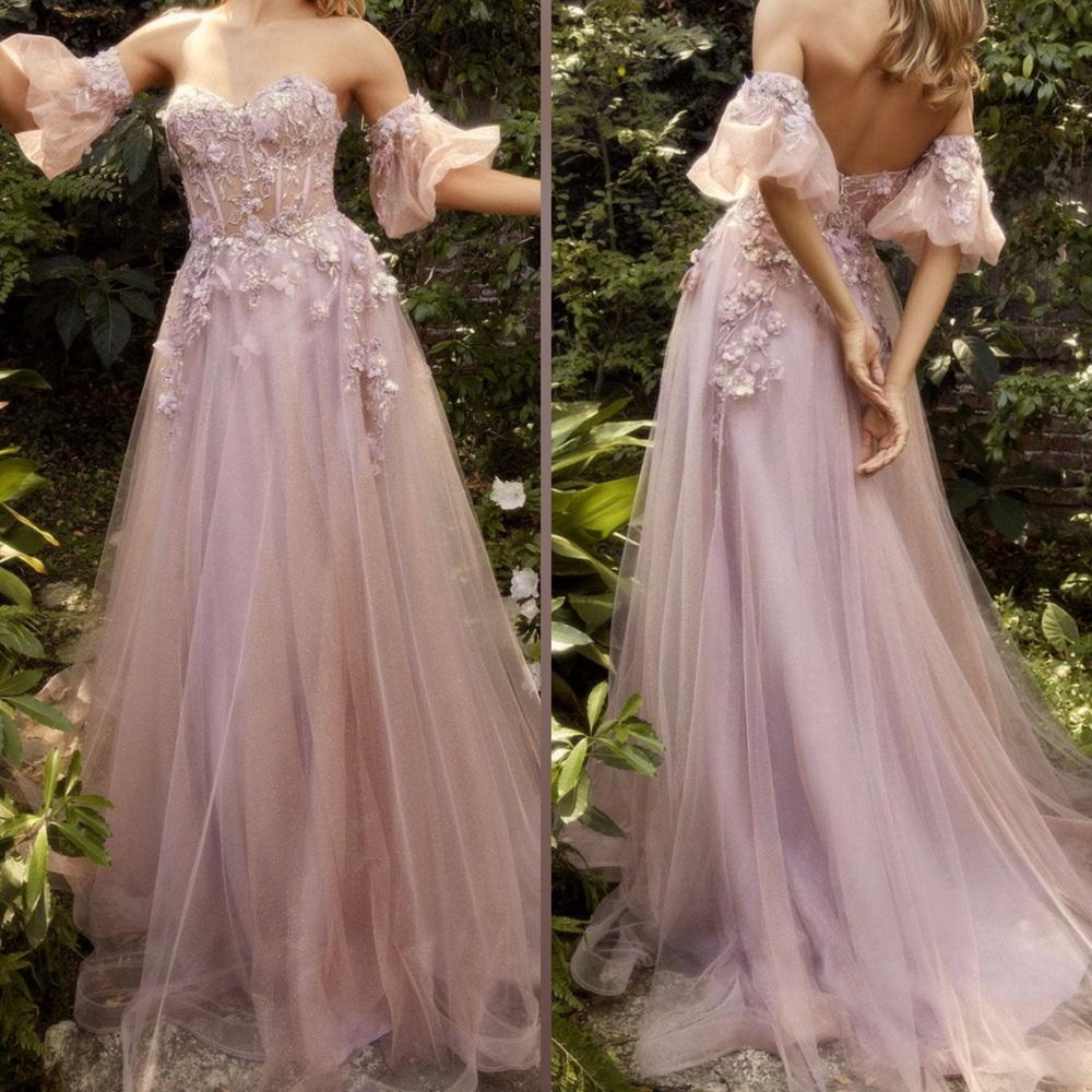 SOLD OUT Elegant a line ball gown, prom dress, pageant or non traditional - Picture 3 of 7